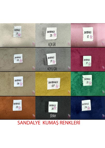 Milano Mdf Ortadan Açılır Masa 4 Adet Masal Sandalye Takım