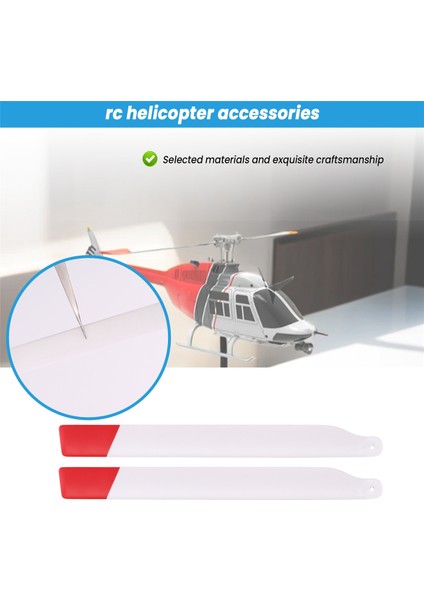 1 Çift Rc Oyuncak Helikopter Yükseltme C138 Rotor Kanat Seti Kırmızı Beyaz (Yurt Dışından)