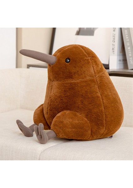 Gerçekçi Kiwi Kuş Peluş Oyuncak Gri Kiwi Kuş Doldurulmuş Vücut Yastığı B (Yurt Dışından)