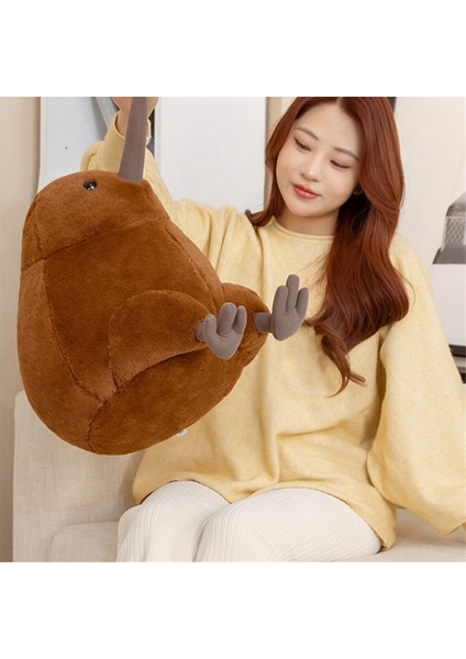 Gerçekçi Kiwi Kuş Peluş Oyuncak Gri Kiwi Kuş Doldurulmuş Vücut Yastığı B (Yurt Dışından)