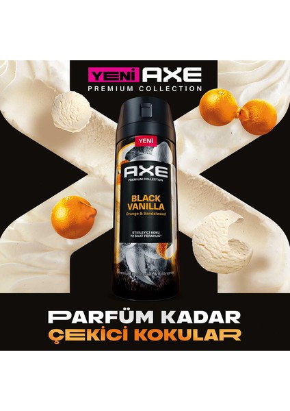 Premium Collection Erkek Sprey Deodorant Black Vanilla 150 ml X2