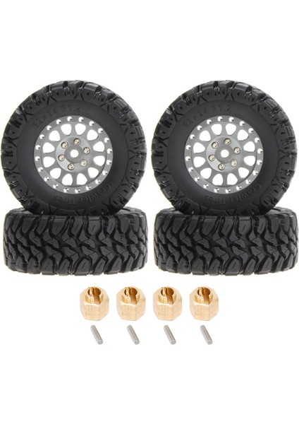 4 Adet 62X24MM 1.2 In Jant 118 124 Rc Araba TRX4M Eksenel SCX24 AX244 (Yurt Dışından)