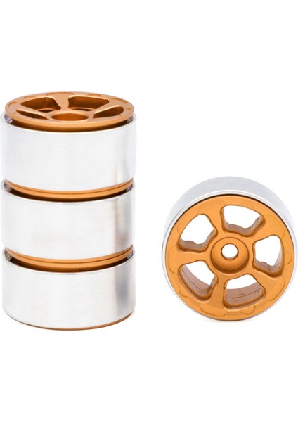 Metal Jantlar 1/24 1/18 Rc Paletli Araba Dar 5 Kollu Turuncu (Yurt Dışından)