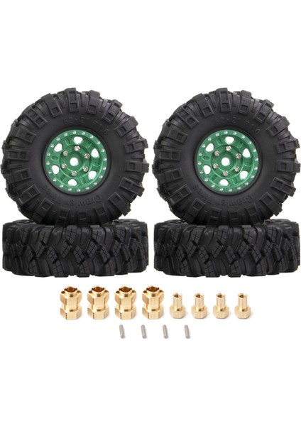 4 Adet 62X21MM 1.0 Inç Beadlock Jant 118 124 Rc Araba Eksenel SCX243 (Yurt Dışından)