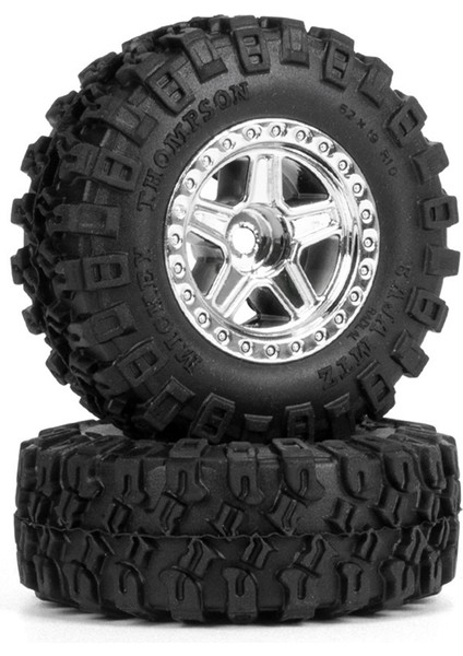 1.0 Inç Beadlock Jant Lastikleri 124 Rc Gladiator Için Set Gri (Yurt Dışından)