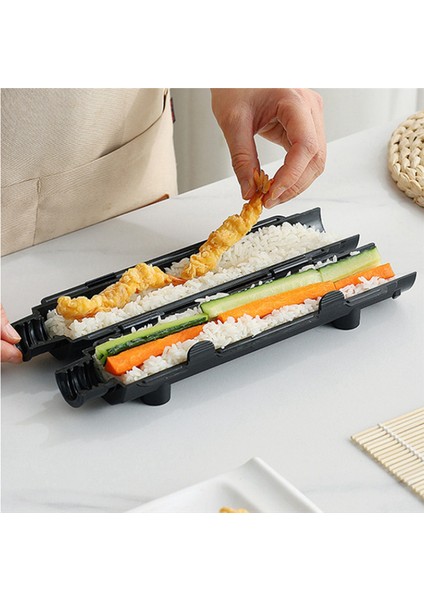 10 Adet Kendin Yap Suşi Makinesi Suşi Aletleri Hızlı Suşi Rulo Pirinç Et Siyah (Yurt Dışından) modelleri