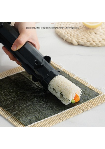 10 Adet Kendin Yap Suşi Makinesi Suşi Aletleri Hızlı Suşi Rulo Pirinç Et Siyah (Yurt Dışından) fırsatları