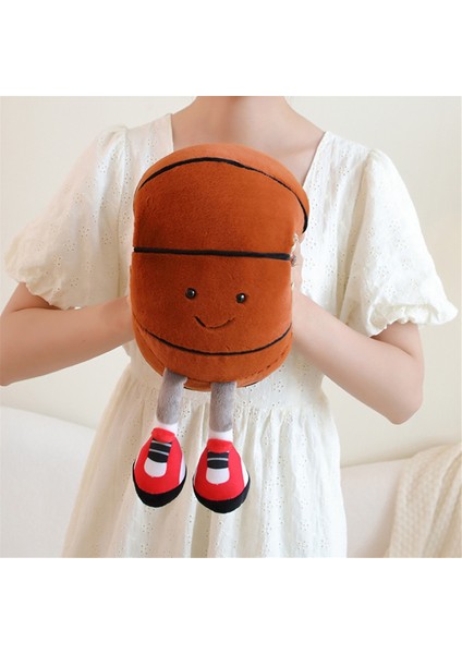 Ayaklı Bebek Peluş Oyuncak Bebek Kart Aşk Peluş Yastık Basketbol (Yurt Dışından)