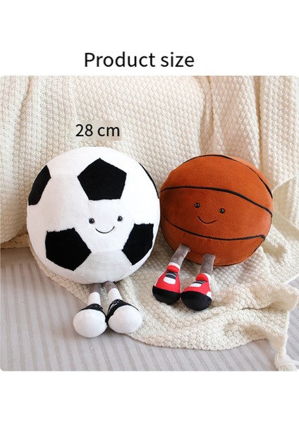 Ayaklı Bebek Peluş Oyuncak Bebek Kart Aşk Peluş Yastık Basketbol (Yurt Dışından)