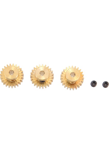 3 Adet 3.175MM Şaft Pirinç Pinyon Motor Dişlisi M0.6 1/10 1/8 RC,23T (Yurt Dışından)