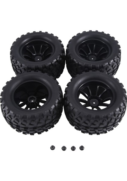 12MM Altıgen Rc Tekerlekler Lastikler 1/10 Ölçekli Rc Kamyon Lastikler Için, B (Yurt Dışından)