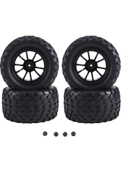 12MM Altıgen Rc Tekerlekler Lastikler 1/10 Ölçekli Rc Kamyon Lastikler Için, B (Yurt Dışından)