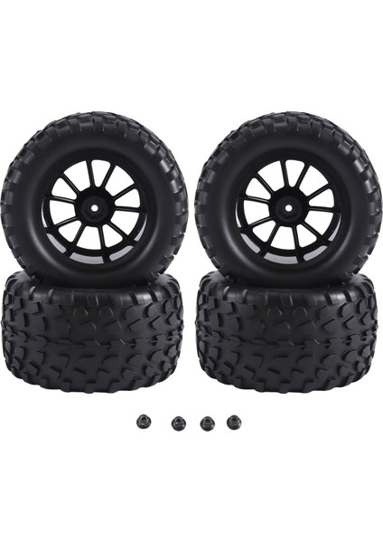 12MM Altıgen Rc Tekerlekler Lastikler 1/10 Ölçekli Rc Kamyon Lastikler Için, B (Yurt Dışından)