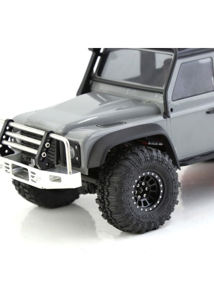 118 Rc Paletli Araç TRX4M Eksenel SCX24 Için 4 Adet 1.0 Inç Jant Siyah (Yurt Dışından)