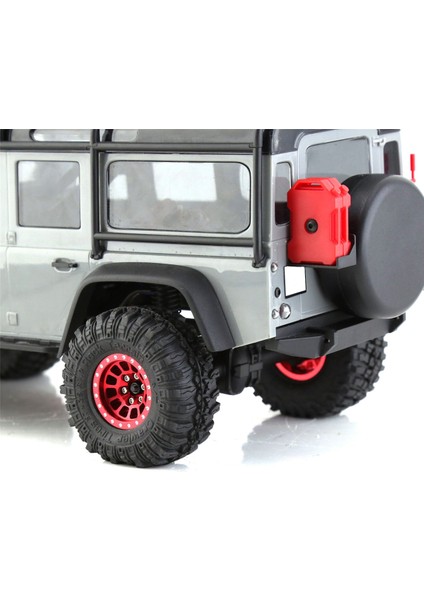 118 Rc Paletli Araç TRX4M Eksenel SCX24 Için 4 Adet 1.0 Inç Jant Siyah (Yurt Dışından)
