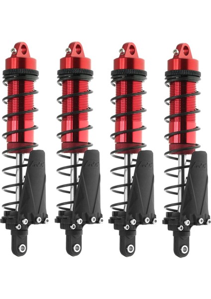 110 Rc Tırmanıcı Için 4 Adet Metal 120MM Amortisör Yağ Damperi Kırmızı (Yurt Dışından)