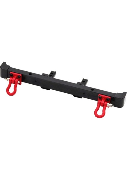 MN128 1/10 Yükseltme Parçaları Için Çekme Kancalı Metal Arka Tampon, Siyah (Yurt Dışından)