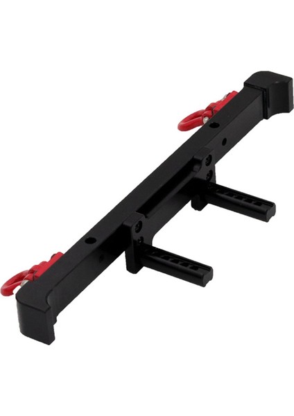 MN128 1/10 Yükseltme Parçaları Için Çekme Kancalı Metal Arka Tampon, Siyah (Yurt Dışından)