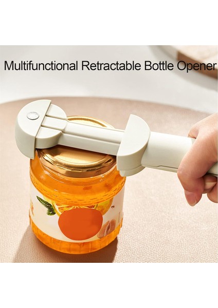 Kavanoz Açacağı Çok Işlevli Geri Çekilebilir Şişe Açacağı Siyah (Yurt Dışından) fiyatları