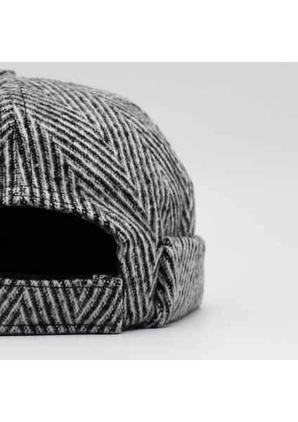 Etnik Desen Kısa Docker Şapka Vintage Cap Kasket