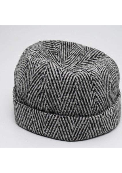 Etnik Desen Kısa Docker Şapka Vintage Cap Kasket