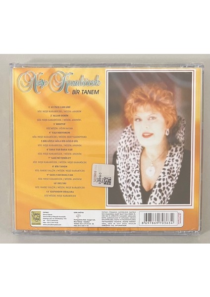 Neşe Karaböcek – Bir Tanem (Cd) fiyatları