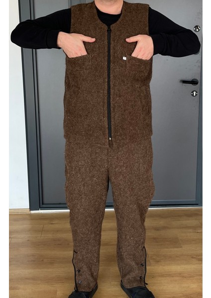 Ahsen Keçe Yelek ve Pantolon Takımı