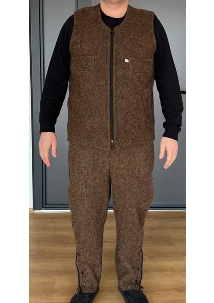 Ahsen Keçe Yelek ve Pantolon Takımı