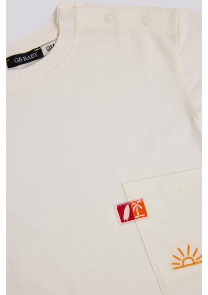 Bg Store Erkek Bebek Beyaz Tshirt