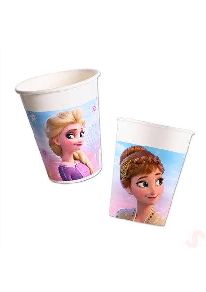 Frozen 2 Wind Spirit Karton Bardak - 8 Adet