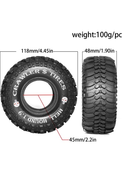 1/10 Rock Track Redcat SCX10 Ii Axial D90 Trx4 Trx6 Rc Araba Lastiği Için (Yurt Dışından) fiyatları