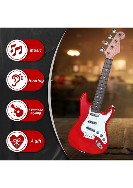 Çocuklar Için Gitar Oyuncağı 4 Telli Elektrik Gitar Müzik Aletleri C (Yurt Dışından) fırsatları