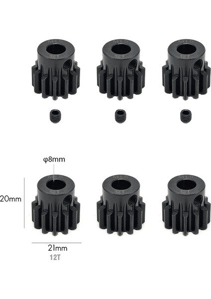 Adet Motor Dişlisi M1.5 8mm 12T Pinyon Motor Dişlisi (Yurt Dışından)
