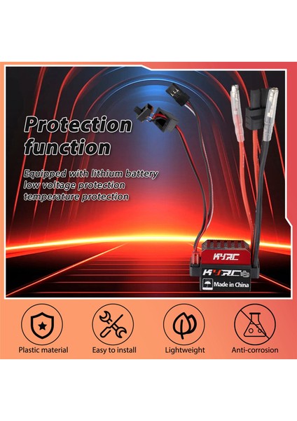 60A Esc Rc Araba Esc Fırçalı Elektrikli Hız Kontrol Cihazı Traxxas-Plug Için (Yurt Dışından) fırsatları