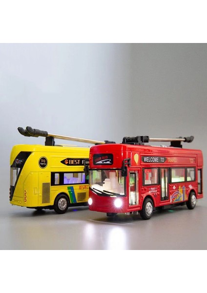 150 Çocuk Oyuncakları Londra Tek Katlı Tramvay Otobüs Araçlar Araba Oyuncak Kırmızı (Yurt Dışından) fiyatları