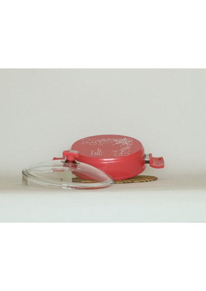 Seramik 28 cm Karnıyarık Tencere Pembe modelleri