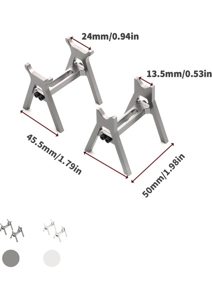 Alüminyum Alaşımlı Mini Rc Araba Krikosu Standı Kiti 118 124 Rc Tırmanıcı Için (Yurt Dışından) modelleri