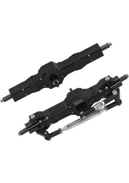 Rc Araba Metal Ön ve Arka Aks Montaj Kiti Wpl C14 C24 Siyah (Yurt Dışından)