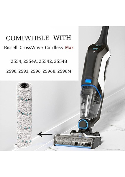 Bissell Crosswave Akülü Max Serisi 2787 2554A, 25542, 25548, Çok Yüzeyli Fırça Ruloları Hepa Filtreleri Için Değiştirme Kiti (Yurt Dışından) fiyatları