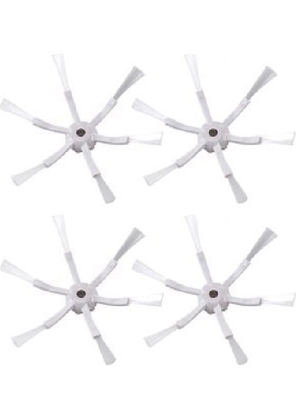 Beyaz 6 Arms Yan Fırça Xiaomi 1 S Mı Robot Vakum 2 Roborock S50 S51 S5 Elektrikli Süpürge Parçaları Aksesuarları (Yurt Dışından)