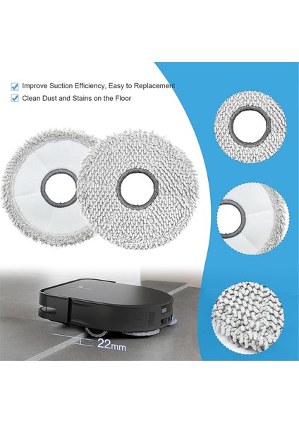 Ecovacs Deebot X5 Omni, X5 Pro Robot Süpürge Ana Yan Fırça Hepa Filtre Paspas Bezi Toz Torbaları Yedek Parçaları (Yurt Dışından) fırsatları