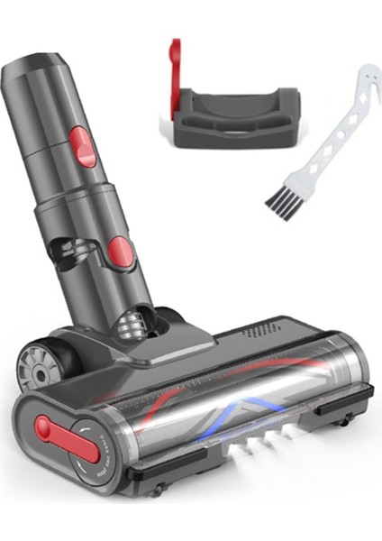 Dyson V7 V8 V10 V11 V15 LED Işıklı Elektrikli Süpürge Başlıkları Için Hızlı Çıkarma Silindir Fırça Temizleme Başlığı Yedeği (Yurt Dışından)