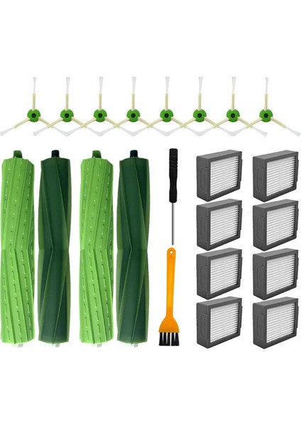 Irobot Roomba I1, I3, I4, I5, I6, I7, I8, E5, E6, E7 Ana Yan Fırça Hepa Filtreli Elektrikli Süpürge Yedek Parçaları (Yurt Dışından)