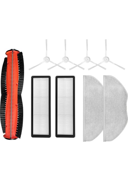 Xiaomi Robot Vakum S10T Anti-Sarma STFCR01SZ Aksesuarları Ana Fırça Hepa Filtre Paspas Yan Fırça Değiştirme (Yurt Dışından)