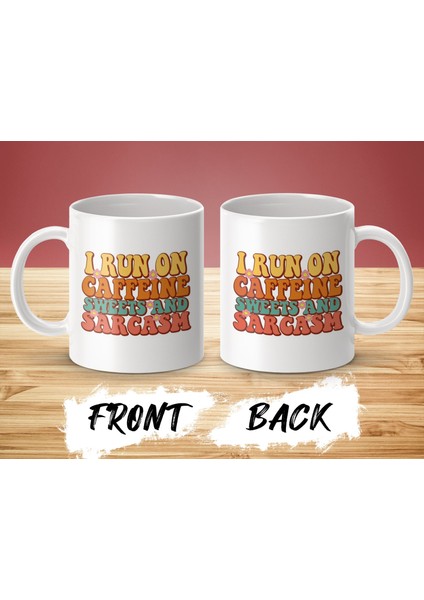 Kafeinle Çalışıyorum Tatlılar ve Alaycılık Komik Sözler Alaycı Mizah Büyük Kahve Kupası modelleri