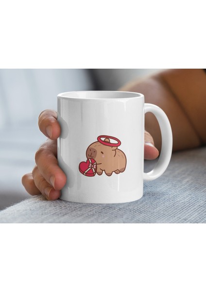 Kapibara Kupa Bardak, Sevimli Kapibara Kupa Bardak, Kalpli Kahve Kupa