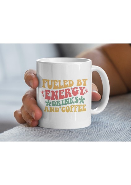 Enerji Içecekleri ve Kahve Tezahürüyle Dolu Doğum Günü Hediyeleri Için Sevimli Ilham Verici Kahve Kupa fiyatları