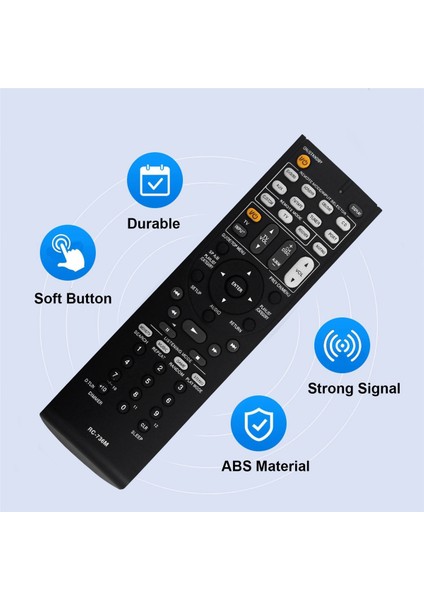 RC-736M Onkyo Sinema Sistemi Için Uzaktan Kumandayı Değiştirin HT-R570 HT-S5200 HT-S5200B HTP-570 SKF-570 LSKF-570R LSKR-570R SKB-570 (Yurt Dışından) modelleri
