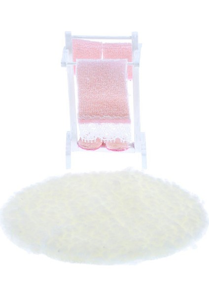 1:12 Dollhouse Mini Raf Havlu ve Mat Banyo Seti Bebek Evi Dekoru (Yurt Dışından)