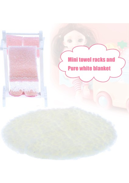 1:12 Dollhouse Mini Raf Havlu ve Mat Banyo Seti Bebek Evi Dekoru (Yurt Dışından) fiyatları